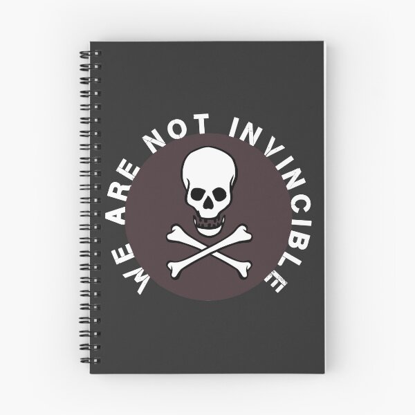 Item preview, Skull head and bones circular not invincible designed and sold by Blackvz.