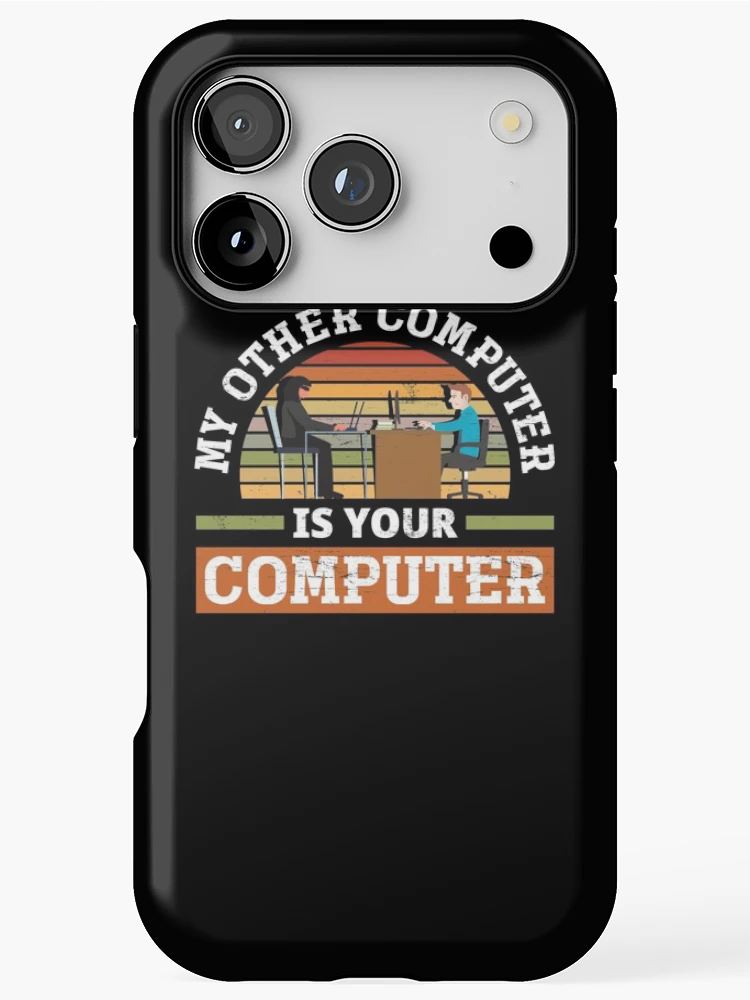 Thumbnail 1 of 4, iPhone Case, My Other Computer Is Your Computer Cybersecurity designed and sold by ShopTheStyle.