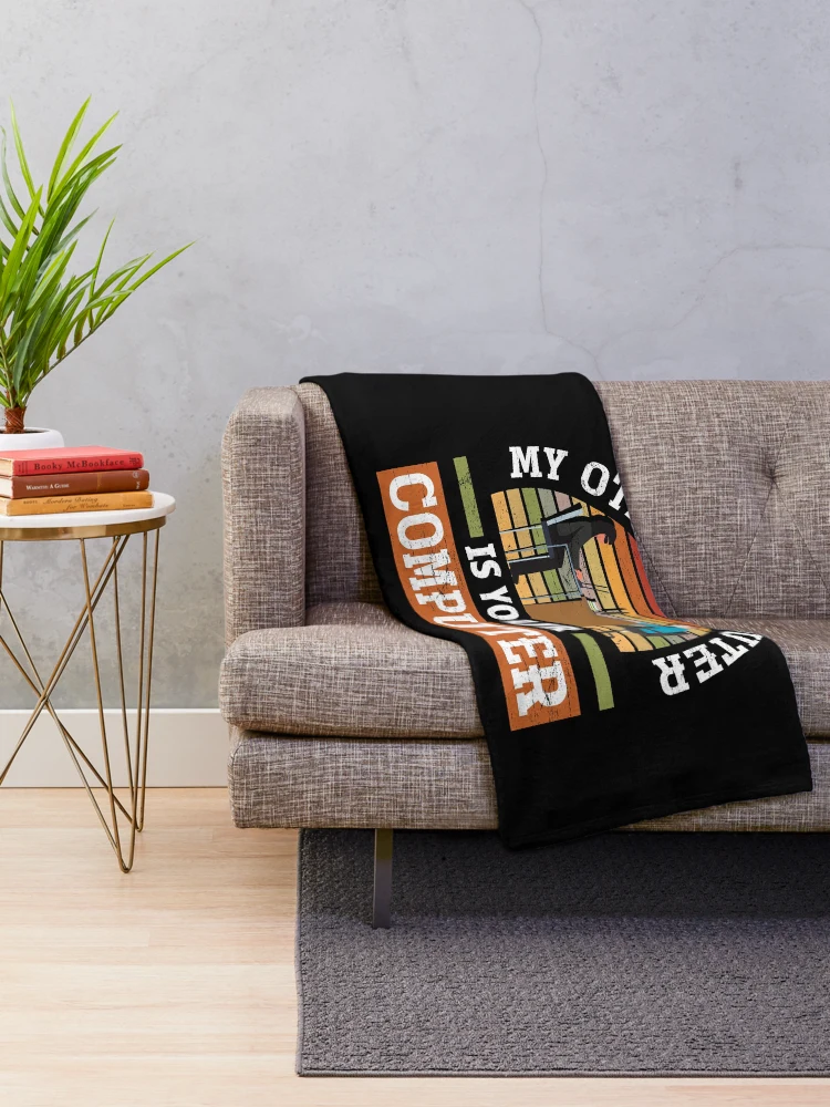Thumbnail 2 of 6, Throw Blanket, My Other Computer Is Your Computer Cybersecurity designed and sold by ShopTheStyle.