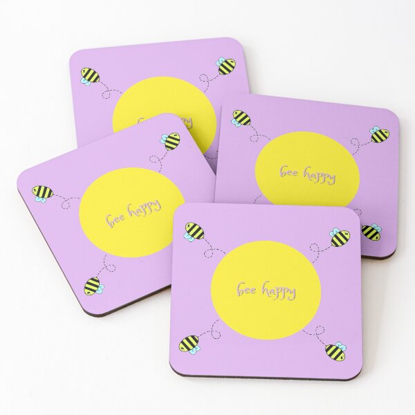 Artikelvorschau, Kawaii Bee Happy Design - Cute Wholesome Bee entworfen und verkauft von Nillych.