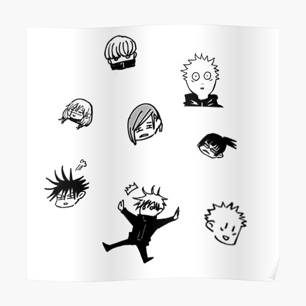 Jujutsu Kaisen Funny Chibi Manga Panel Poster For Sale By | Hot Sex Picture