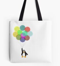 Penguin & Balloons Tote Bag