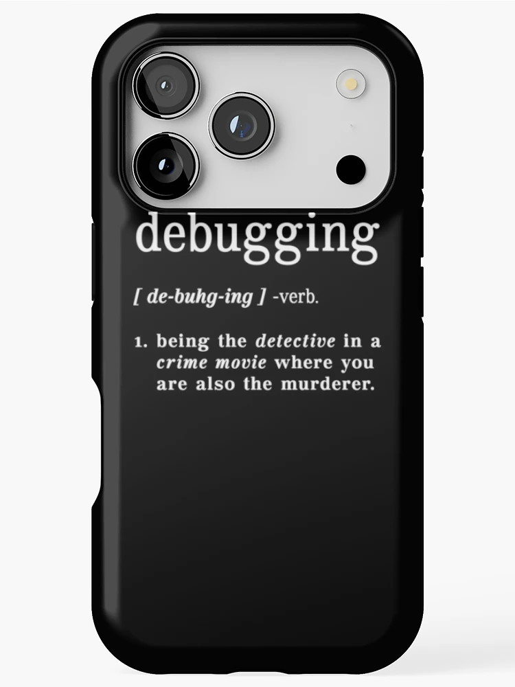 Thumbnail 1 of 4, iPhone Case, Cybersecurity Engineer Web Developer Funny Debugging designed and sold by ShopTheStyle.