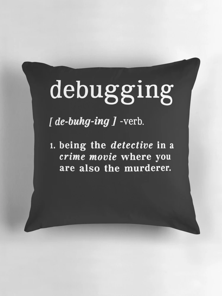 Thumbnail 3 of 4, Pillow, Cybersecurity Engineer Web Developer Funny Debugging designed and sold by ShopTheStyle.