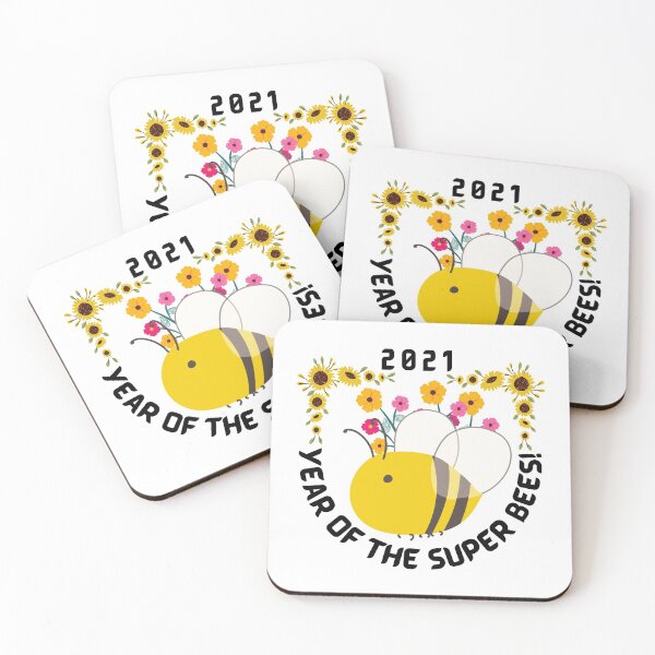 Item preview, Big Bees 2021 Year Of The Super Bees Honey Bumble Bee Cartoon Print designed and sold by ChooproClothing.