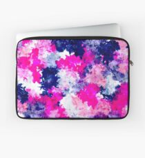 Modern pink purple watercolor brushstrokes Laptop Sleeve