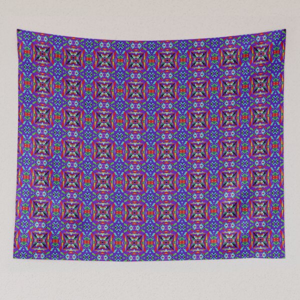 Item preview, Purple Red Green Moroccan Geometric Seamless Pattern Design designed and sold by PatternPerfect.