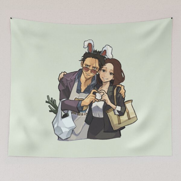 Item preview, The Way of the Househusband Tatsu and Miku Half Body designed and sold by thePeachPit.