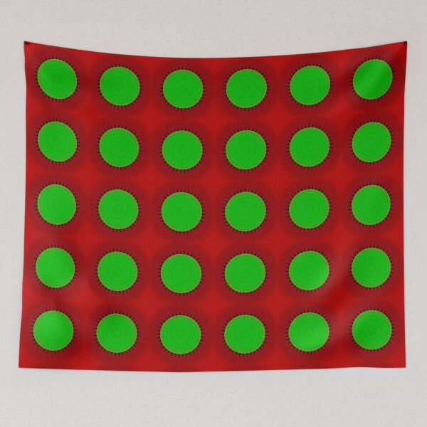 Item preview, Green kaleidoscopic disk designed and sold by greentiger1.