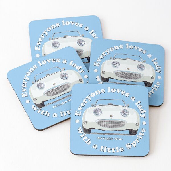 Item preview, Old English White Bug-eye/Frog-eye: Everyone loves a lady with a little Sprite! designed and sold by Bigs66.