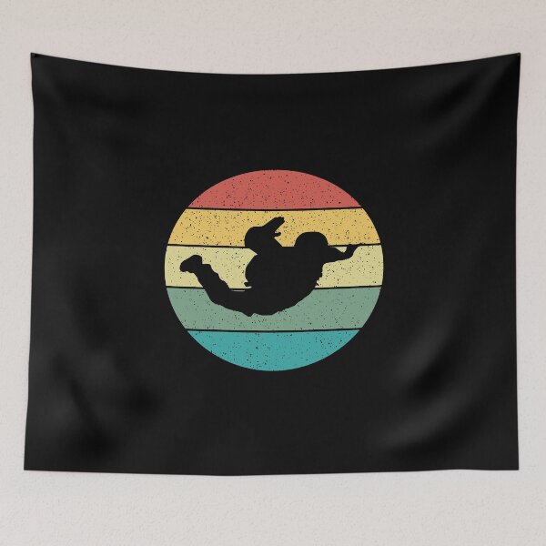 Item preview, Retro Vintage Skydive Skydiving Parachuting Parachute designed and sold by Salvadax.