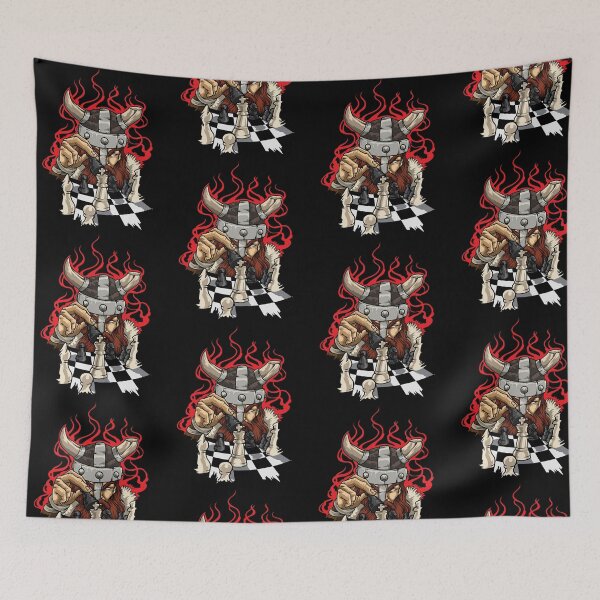 Item preview, Brave Viking With Chessboard - Chess designed and sold by anziehend.