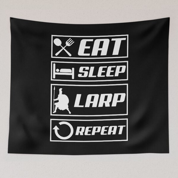 Item preview, Live Action Role Playing EAT SLEEP LARP REPEAT designed and sold by ShopTheStyle.