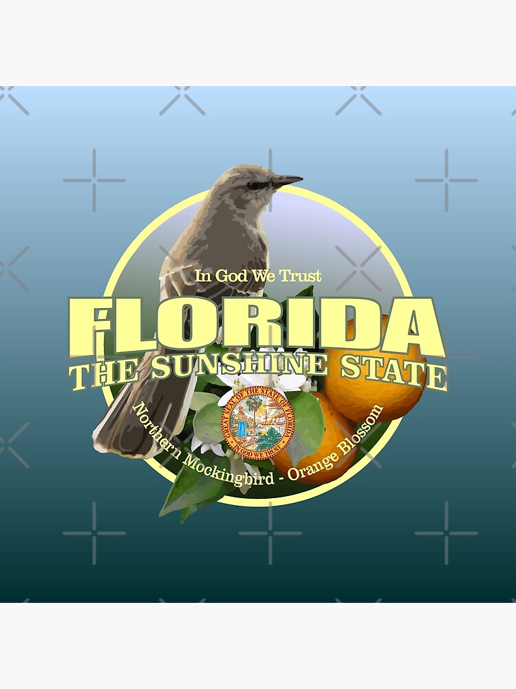 "Florida (state bird & flower)" Poster by Redbubble
