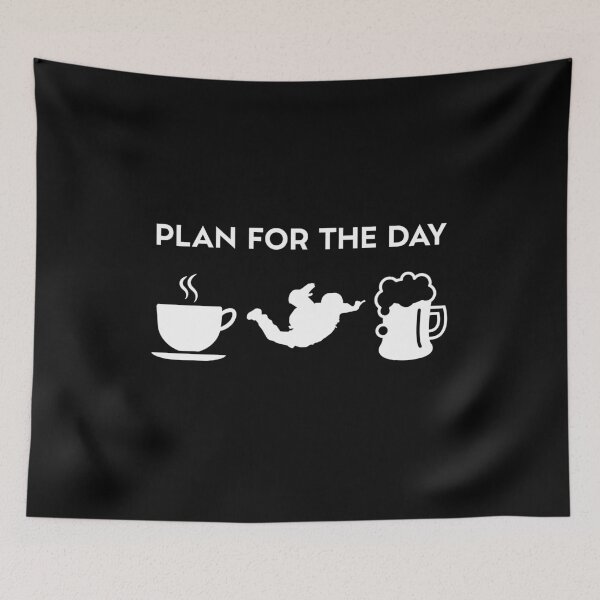 Item preview, Funny Coffee Skydive Parachuting Parachutist Beer designed and sold by Salvadax.