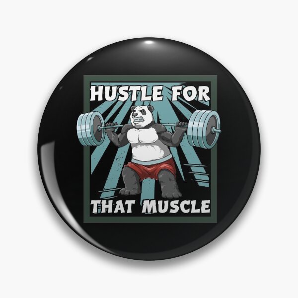Item preview, Panda Bodybuilding Hustle For That Muscle designed and sold by melomedia.