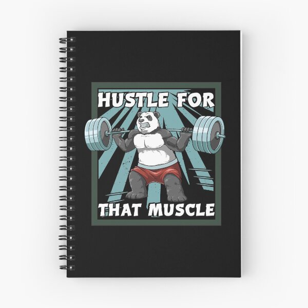 Item preview, Panda Bodybuilding Hustle For That Muscle designed and sold by melomedia.