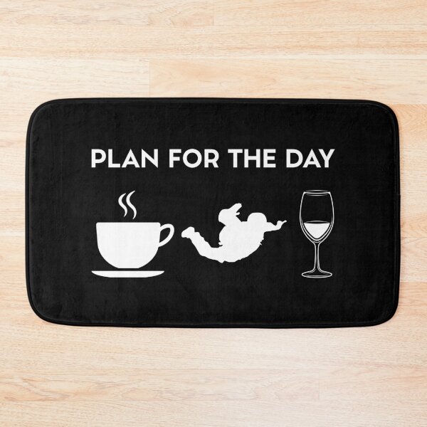 Item preview, Funny Coffee Skydive Parachuting Parachutist Wine designed and sold by Salvadax.
