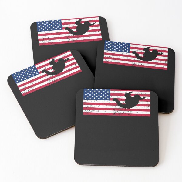 Item preview, America American  Skydive Skydiving Parachuting Parachute designed and sold by Salvadax.