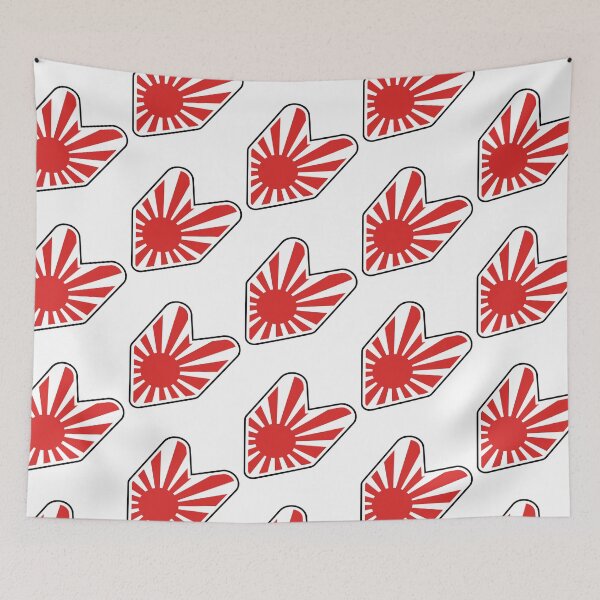 Item preview, JDM Wasabi Leaf With Japan Rising Sun designed and sold by ozumdesigns.