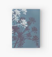 Twilight Stars. Botanical Macro Abstract Art. Dark Floral Hardcover Journal
