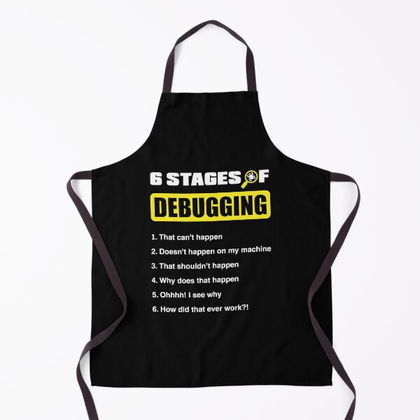 Item preview, 6 Stages Of Debugging Cybersecurity Helpdesk Support Funny designed and sold by ShopTheStyle.