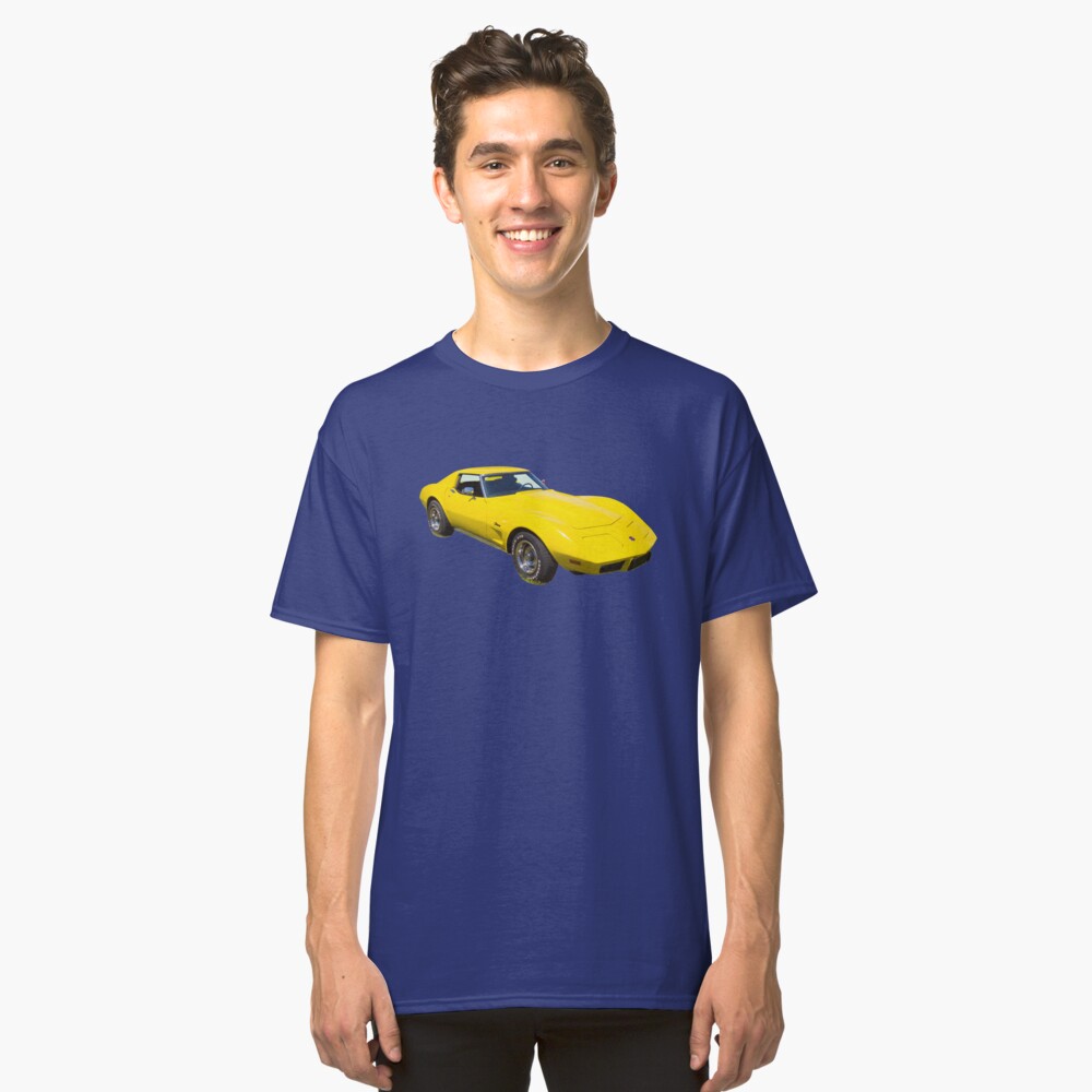 CLASSIC 1958 CORVETTE STINGRAY ILLUSTRATED T-SHIRT MUSCLE RETRO SPORTS CAR