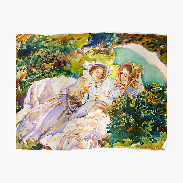 Simplon Pass: The Tease - John Singer Sargent Poster