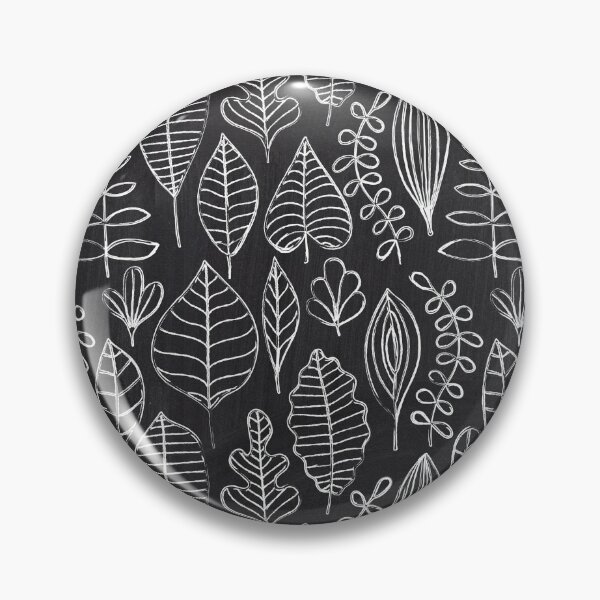 Item preview, Chalkboard Chalk Organic Nature Leaves Pattern designed and sold by Out5p0ken.