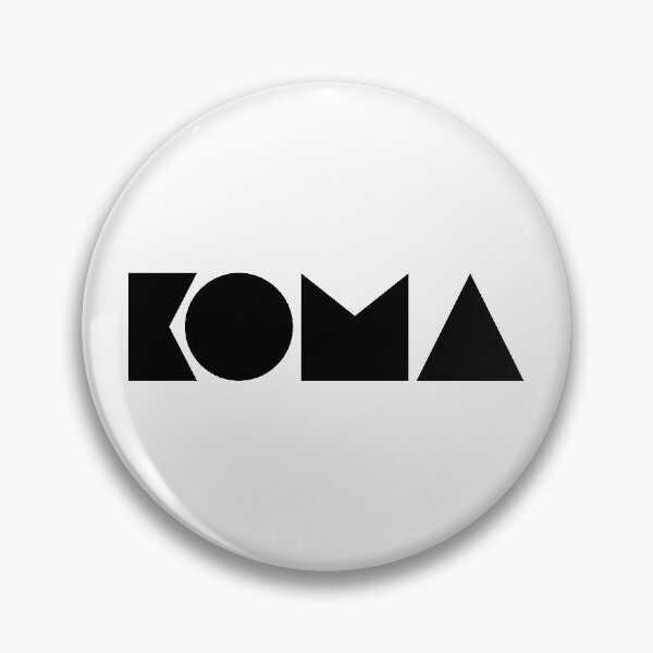 Item preview, unique koma logo black/white design designed and sold by KomaVisuals.