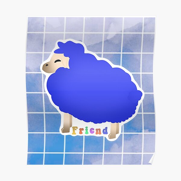 minecraft dark blue sheep plush