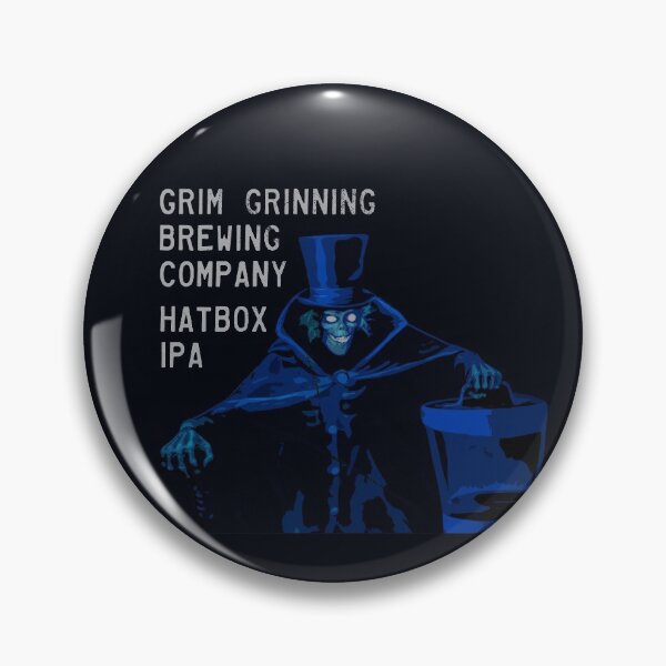 Item preview, Hatbox IPA Grim Grinning Brewing Company Vintage Style designed and sold by FandomTrading.