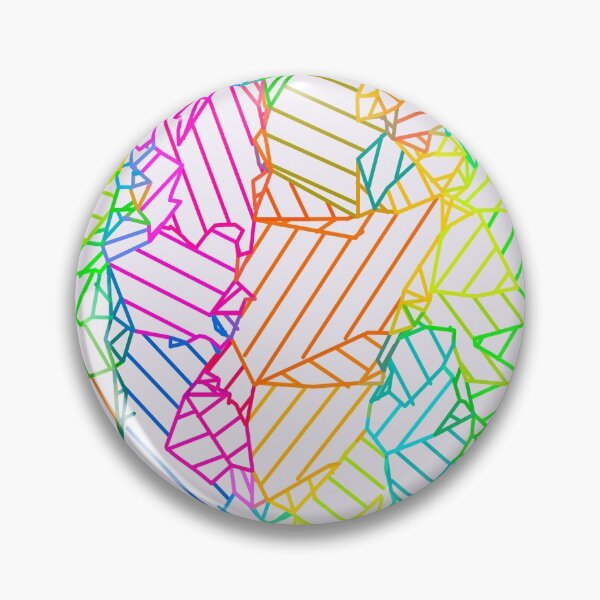 Item preview, geometric fractal line abstract background in pink blue yellow green designed and sold by Mrvell.