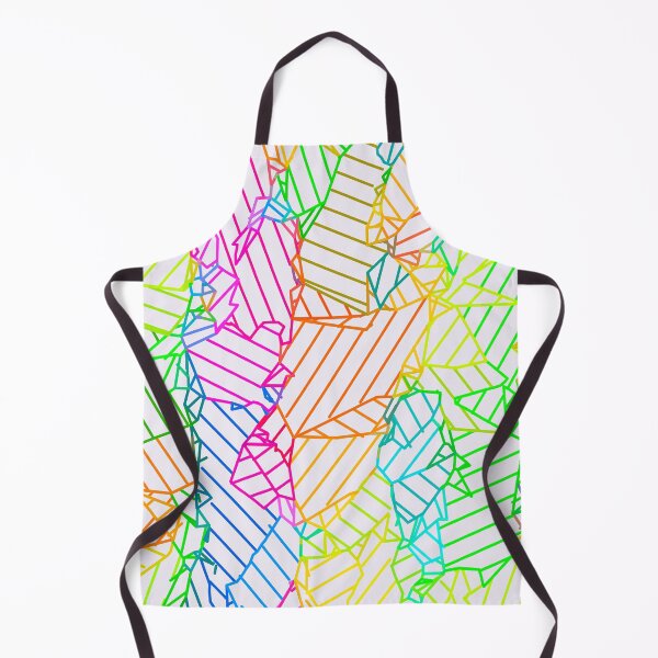 Item preview, geometric fractal line abstract background in pink blue yellow green designed and sold by Mrvell.