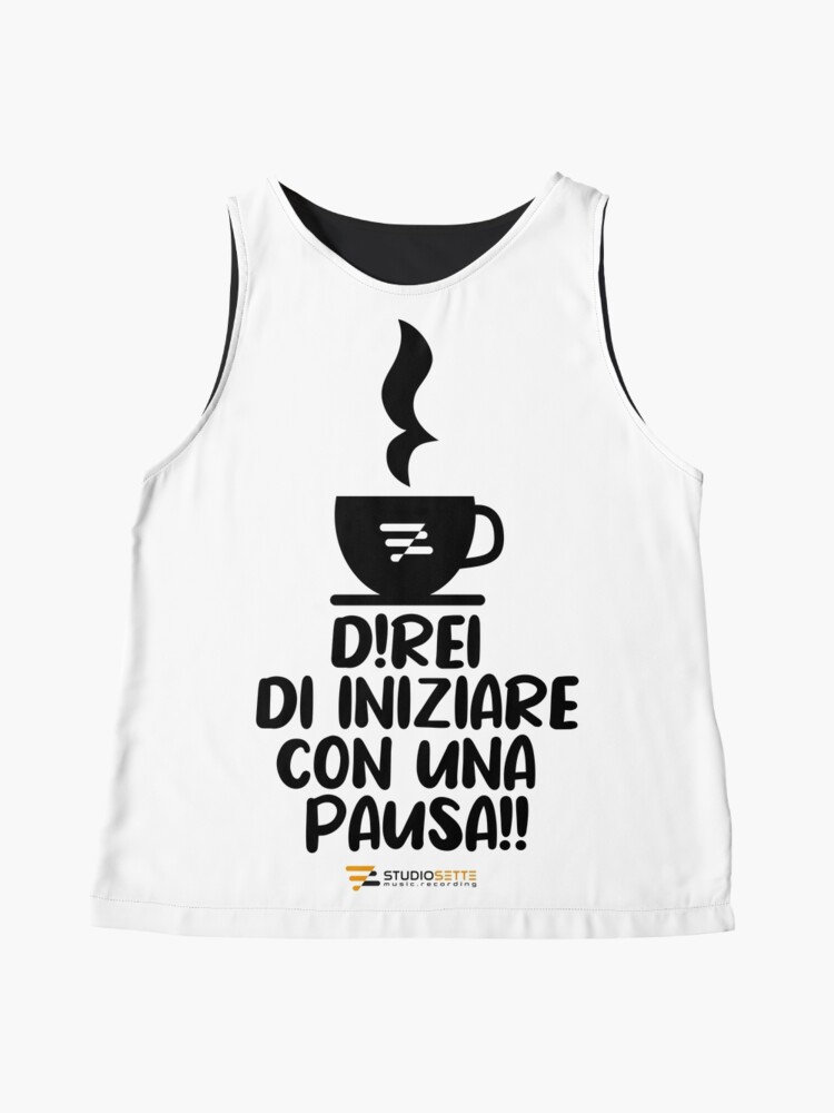 Thumbnail 4 of 6, Sleeveless Top, Direi di iniziare con una pausa | Music gadget | Studio Sette designed and sold by Studio Sette.