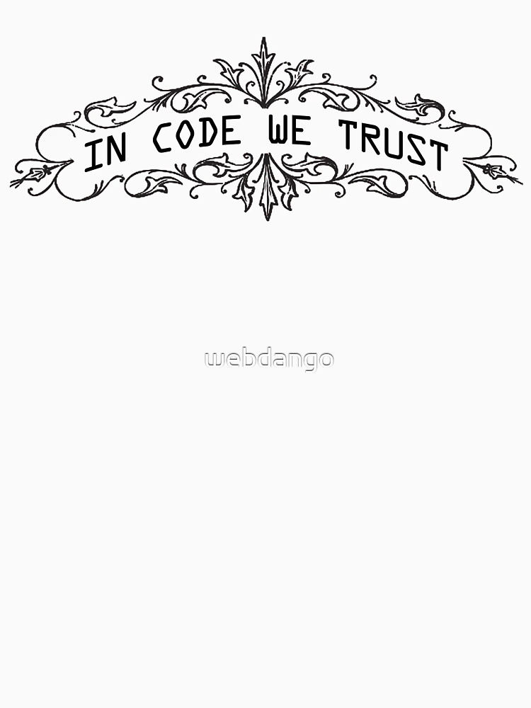 Thumbnail 6 of 6, Pullover Hoodie, In Code We Trust - Computer Programmer Humor Co. designed and sold by webdango.