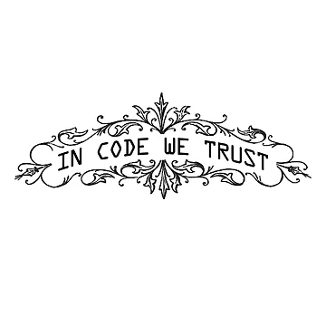 Artwork thumbnail, In Code We Trust - Computer Programmer Humor Co. by webdango