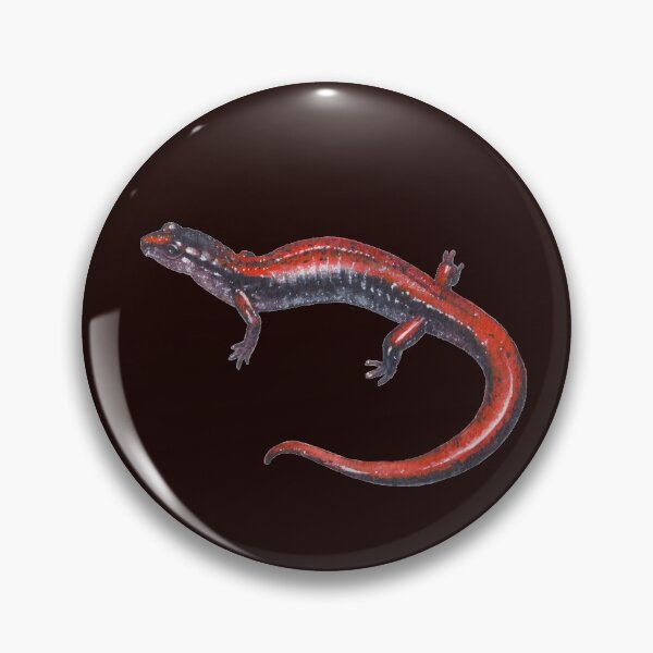 Artikelvorschau, Kleiner roter und schwarzer Salamander entworfen und verkauft von VictorineArt.
