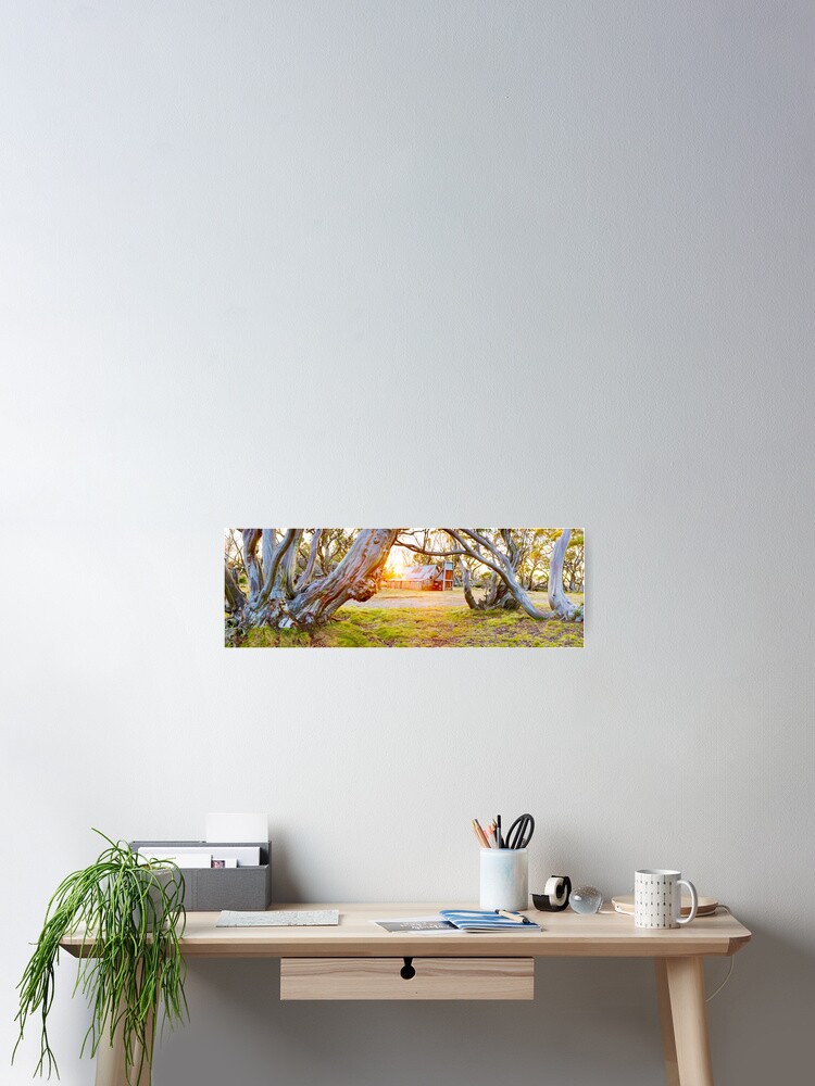 Thumbnail 2 of 3, Poster, Wallace Hut, Falls Creek, Victoria, Australia designed and sold by Chockstone.
