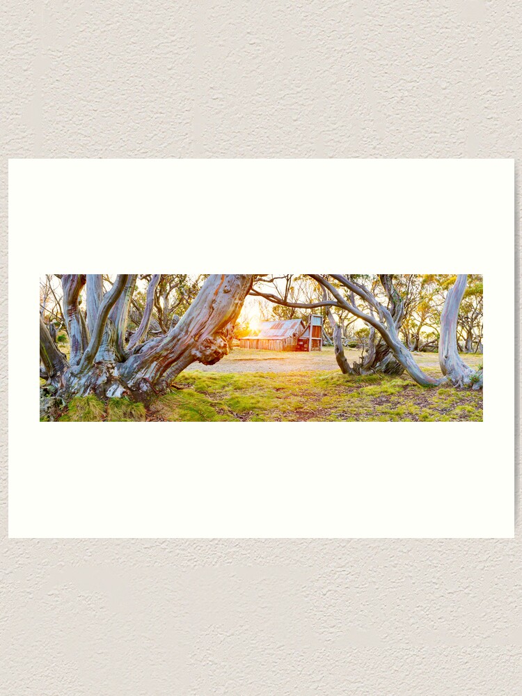 Thumbnail 1 of 3, Art Print, Wallace Hut, Falls Creek, Victoria, Australia designed and sold by Chockstone.