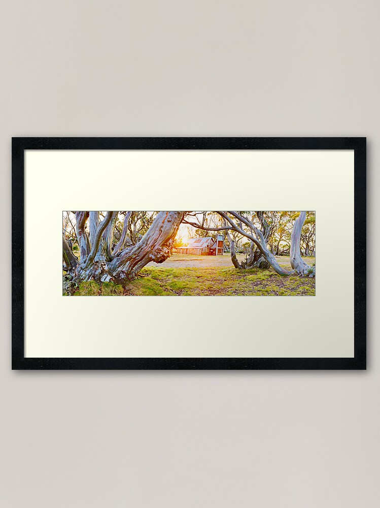 Alternate view of Wallace Hut, Falls Creek, Victoria, Australia Framed Art Print