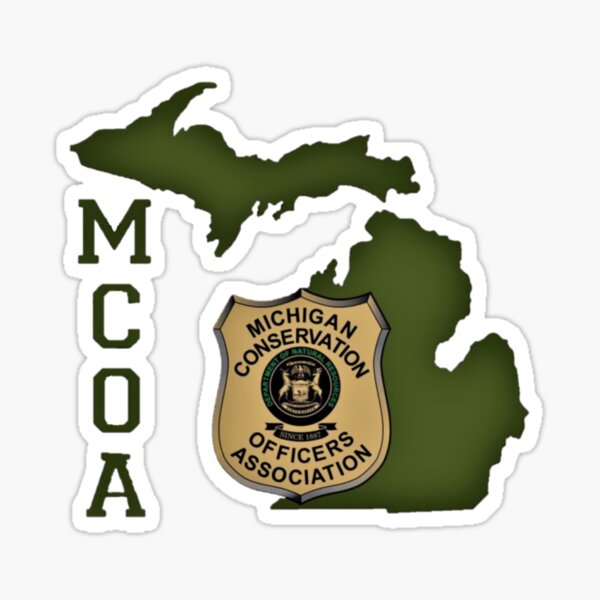 Aperçu de l'œuvre Association des agents de conservation du Michigan créée et vendue par MCOA-MI-CO.