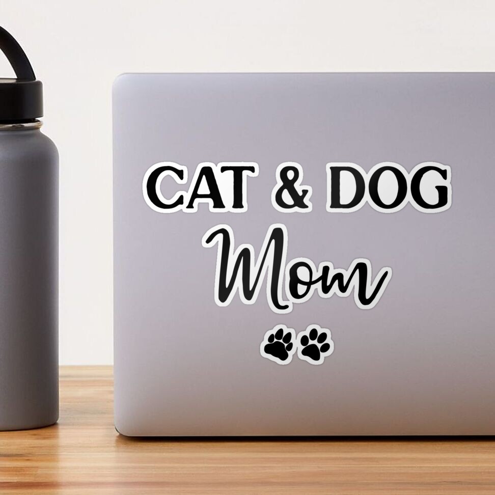 Custom Pet Photo Sticker - Personalized Dog Cat Name Vinyl Sticker For Laptop, Water Bottle
