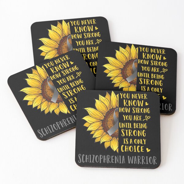 Item preview, Sunflower You Never Know How Strong You Are Schizophrenia Warrior designed and sold by rechardtee.