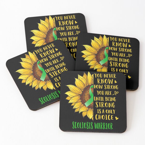Item preview, Sunflower You Never Know How Strong You Are Scoliosis Warrior designed and sold by rechardtee.