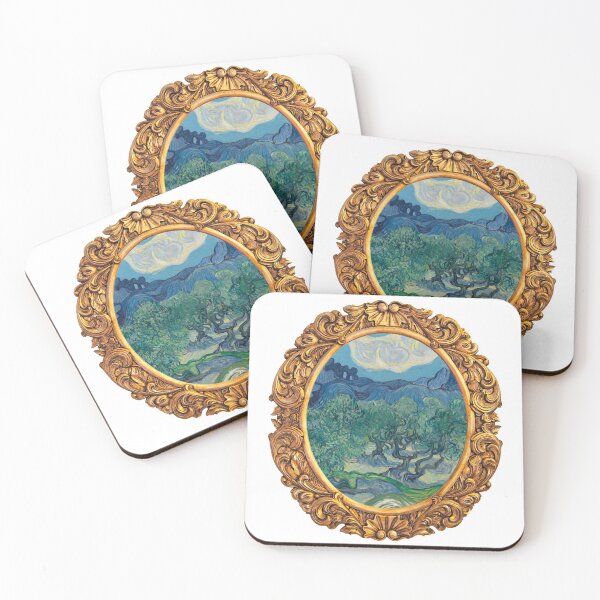 Item preview, The Olive Trees by Van Gogh In A Gold Frame designed and sold by PaulinaS.