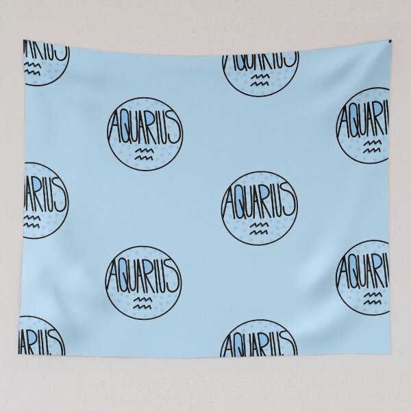 Item preview, Aquarius Zodiac Sign , Sign Of Zodiac Pastel Blue designed and sold by Barolina.