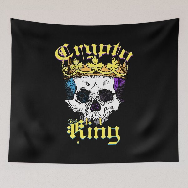 Item preview, Crypto King Cryptocurrency Money Skull Crown designed and sold by NYGhost.