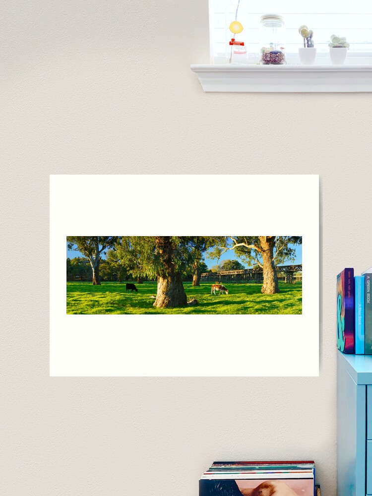 Thumbnail 2 of 3, Art Print, Gundagai Trestle Bridge, New South Wales, Australia designed and sold by Chockstone.