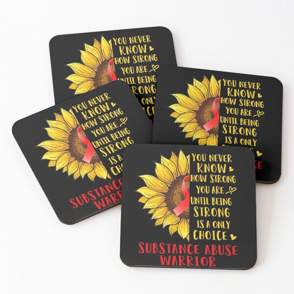 Item preview, Sunflower You Never Know How Strong You Are Substance Abuse Warrior designed and sold by rechardtee.